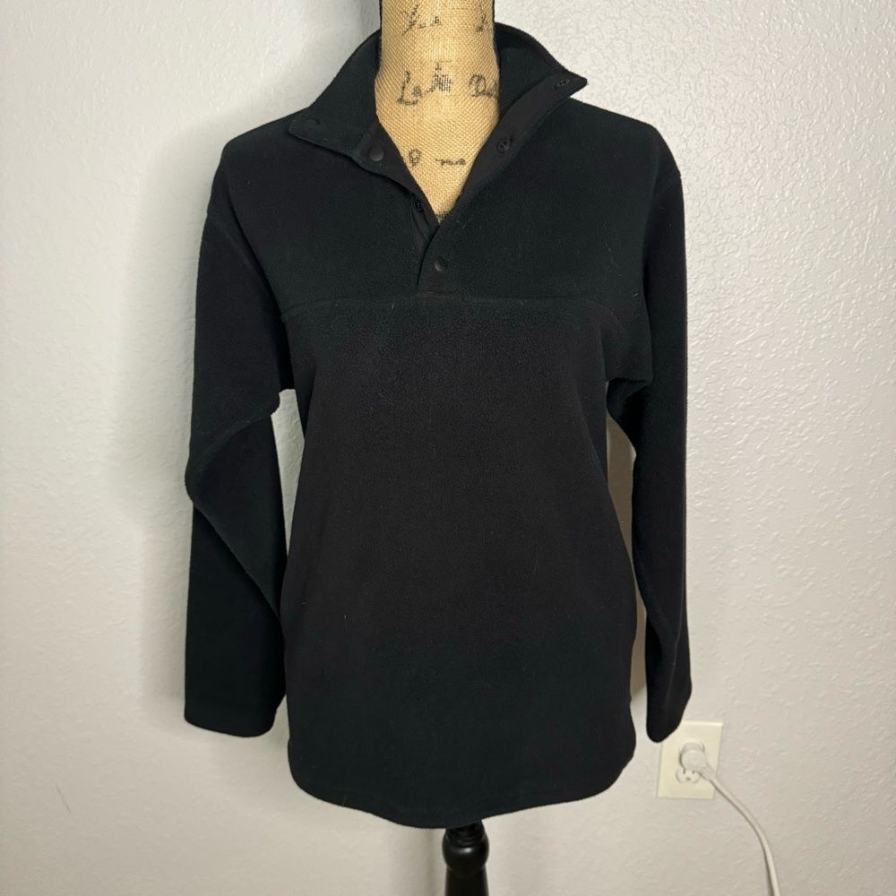 Aritzia TNA Polar 1/4 Button Pullover Sweater Size XXS Mock Neck Classic Jacket